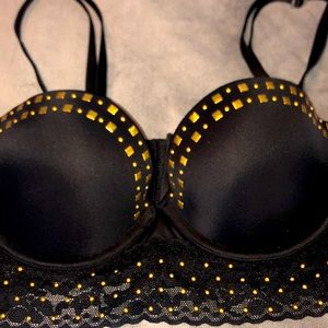 Gold studded bra